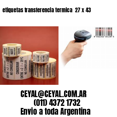 etiquetas transferencia termica  27 x 43