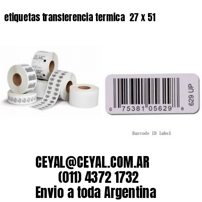 etiquetas transferencia termica  27 x 51