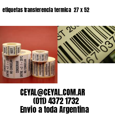 etiquetas transferencia termica  27 x 52