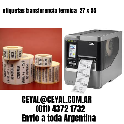 etiquetas transferencia termica  27 x 55