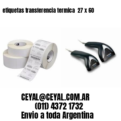 etiquetas transferencia termica  27 x 60