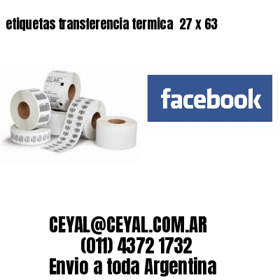 etiquetas transferencia termica  27 x 63
