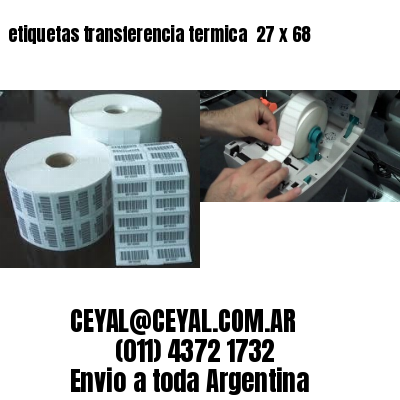 etiquetas transferencia termica  27 x 68