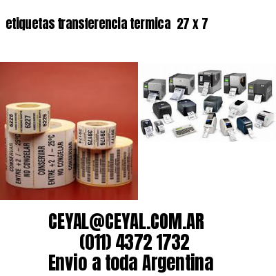 etiquetas transferencia termica  27 x 7