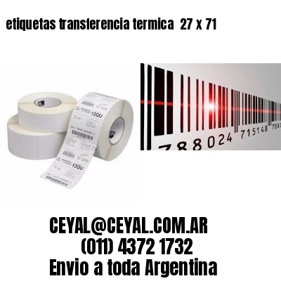 etiquetas transferencia termica  27 x 71