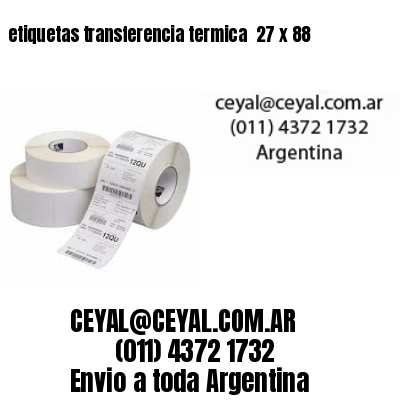 etiquetas transferencia termica  27 x 88