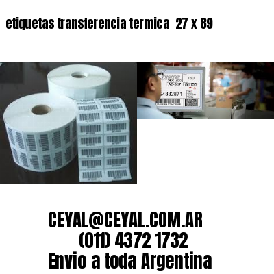etiquetas transferencia termica  27 x 89