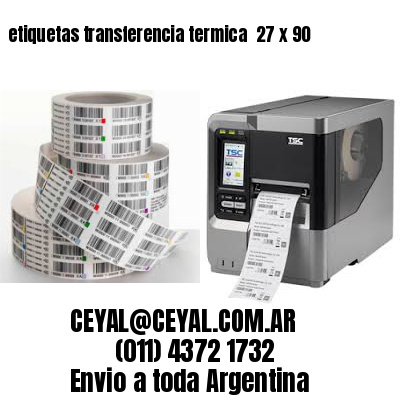 etiquetas transferencia termica  27 x 90