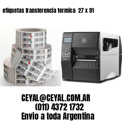 etiquetas transferencia termica  27 x 91