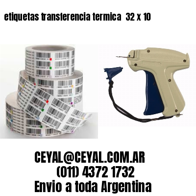 etiquetas transferencia termica  32 x 10