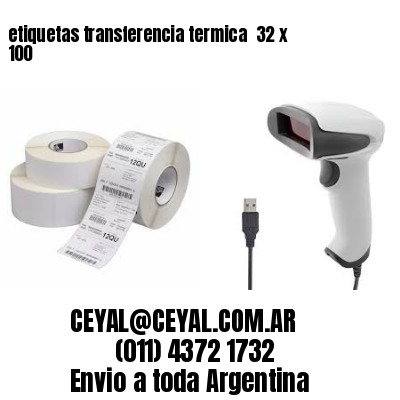 etiquetas transferencia termica  32 x 100