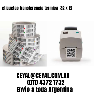 etiquetas transferencia termica  32 x 12