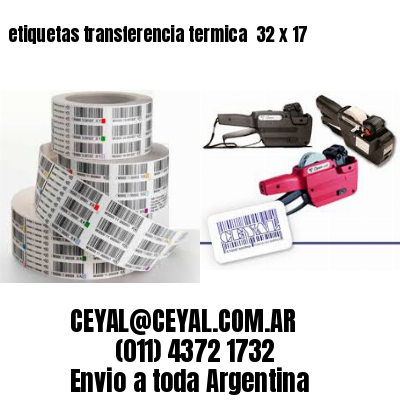 etiquetas transferencia termica  32 x 17