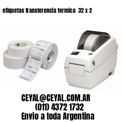 etiquetas transferencia termica  32 x 2