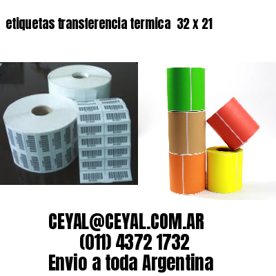 etiquetas transferencia termica  32 x 21