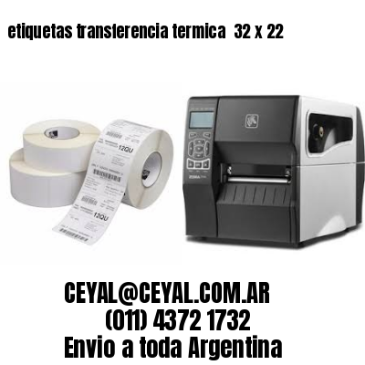 etiquetas transferencia termica  32 x 22