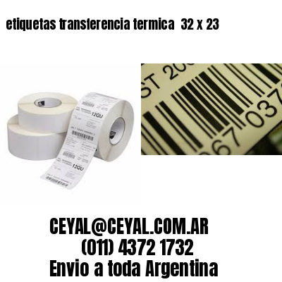etiquetas transferencia termica  32 x 23