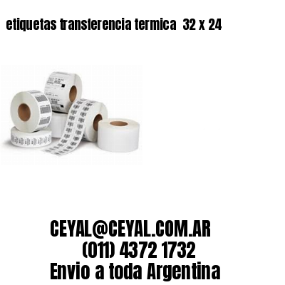 etiquetas transferencia termica  32 x 24