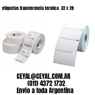 etiquetas transferencia termica  32 x 28