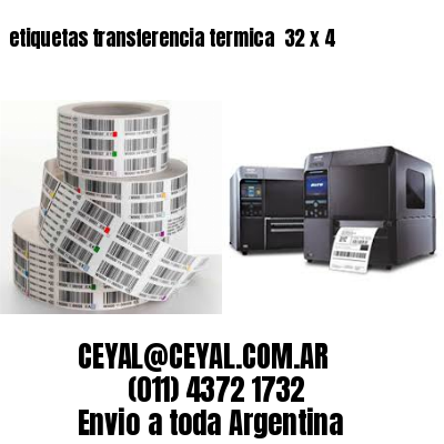 etiquetas transferencia termica  32 x 4