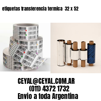 etiquetas transferencia termica  32 x 52