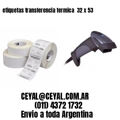 etiquetas transferencia termica  32 x 53