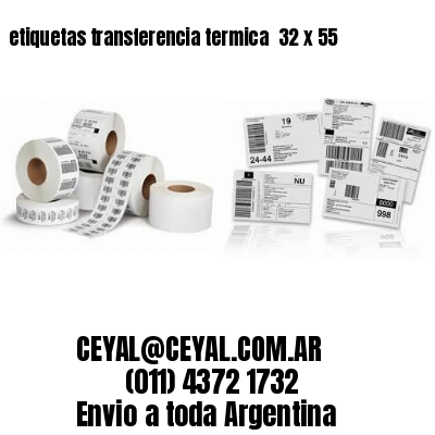 etiquetas transferencia termica  32 x 55