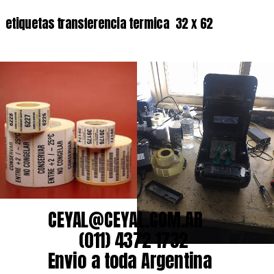 etiquetas transferencia termica  32 x 62