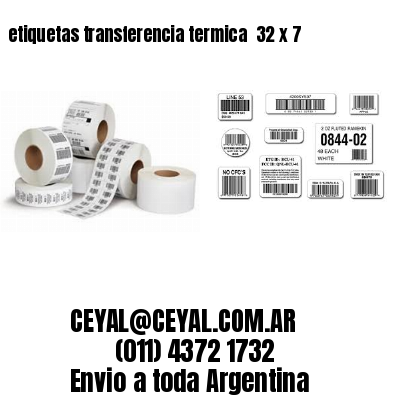 etiquetas transferencia termica  32 x 7