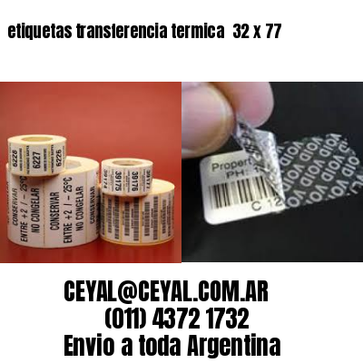 etiquetas transferencia termica  32 x 77