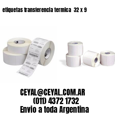 etiquetas transferencia termica  32 x 9