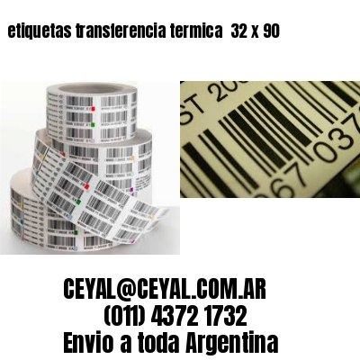 etiquetas transferencia termica  32 x 90