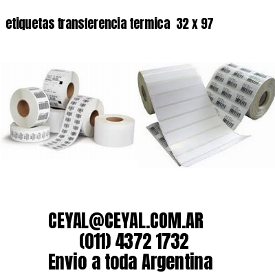 etiquetas transferencia termica  32 x 97