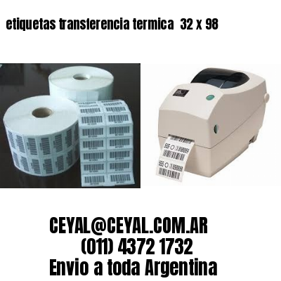etiquetas transferencia termica  32 x 98