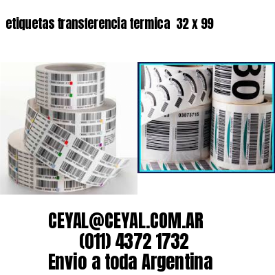 etiquetas transferencia termica  32 x 99