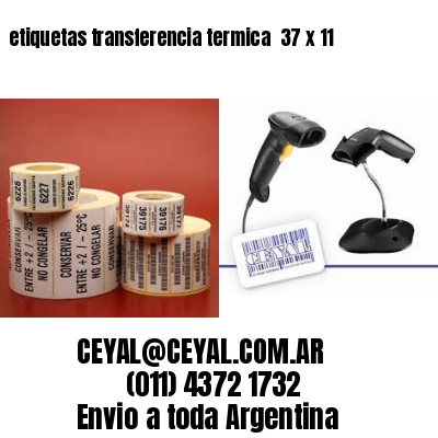 etiquetas transferencia termica  37 x 11