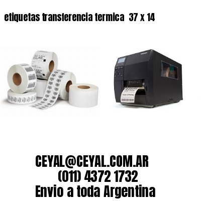 etiquetas transferencia termica  37 x 14