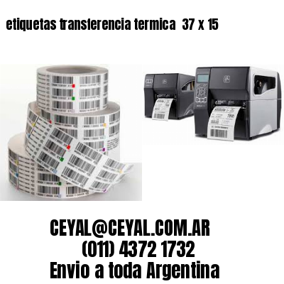 etiquetas transferencia termica  37 x 15