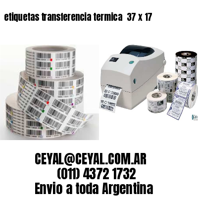 etiquetas transferencia termica  37 x 17