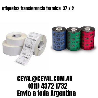 etiquetas transferencia termica  37 x 2