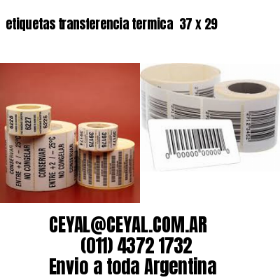 etiquetas transferencia termica  37 x 29