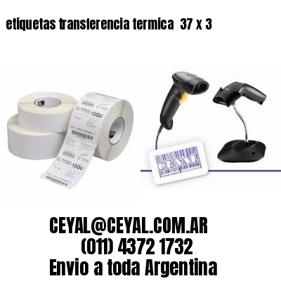 etiquetas transferencia termica  37 x 3