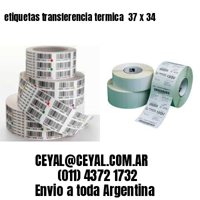 etiquetas transferencia termica  37 x 34
