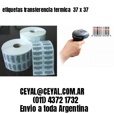 etiquetas transferencia termica  37 x 37