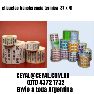 etiquetas transferencia termica  37 x 41