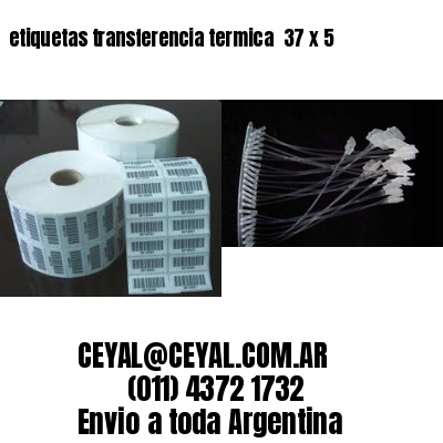 etiquetas transferencia termica  37 x 5