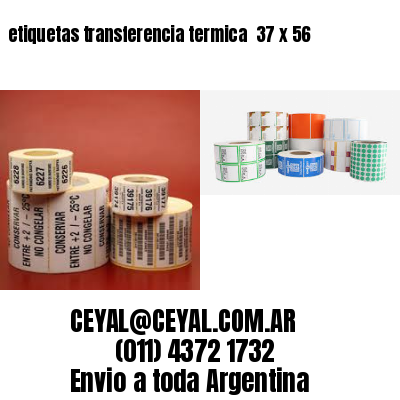 etiquetas transferencia termica  37 x 56