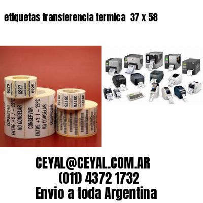 etiquetas transferencia termica  37 x 58