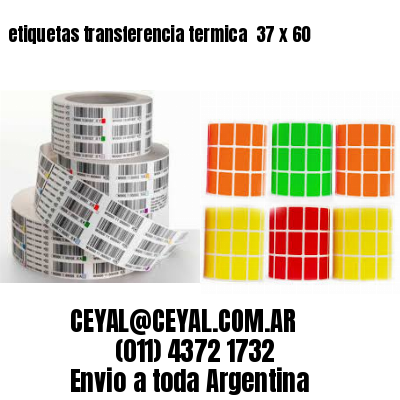 etiquetas transferencia termica  37 x 60