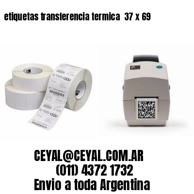 etiquetas transferencia termica  37 x 69